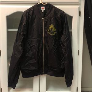 OMOCAT BAD HABIT Sheer Bomber Jacket, XL